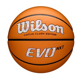 WILSON Caitlin Clark EVO NXT 3951 Game Basketball - Orange, Size 7-29.5"