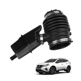 Forccord Engine Air Intake Hose Fits For 2015-24 Nissan Murano, 2013-16 Pathfinder, 2014-16 Infiniti, 2013 QX60 JX35 Replacement Air Mass Meter Boot Automotive 165763JA0A 004B A27624 16576-3JA0A