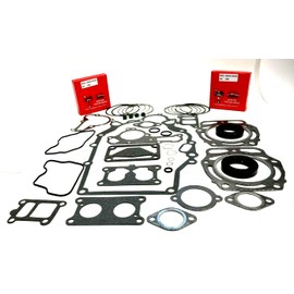 Complete Gasket Set, Seals & Piston Rings Compatible with Kawasaki FD620D, FD661D 4 Stroke Engines 13008-6025
