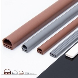 Kimming Door Gap Noise & Draft Stopper Rubber Seal, 6m Seal Strip White/C3402-Large D Type 14x12mm