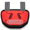 Battle Youth Chrome Football Back Bone Back Plate, Red/White Chrome