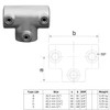 WITTKOWARE Pipe Connector Made of Galvanised Malleable Cast Iron for