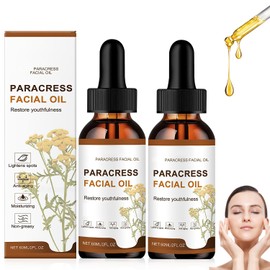2PCS Paracress Facial Oil, 100% Organic Anti-Aging Face Oil for Wrinkle Reduction, Intense Hydration Skin - Targets Fine Lines, Dark Spots- for All Skin Types, Moisturizing Essential Oil