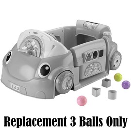 Replacement Parts for Fisher-Price Laugh and Learn Smart Stages Crawl Around Car - DJD10~3 Balls ~ Also Works with Models GFM96 and CDC78