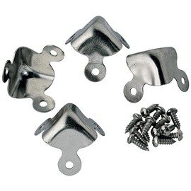 Nickel Plated Trunk Corners