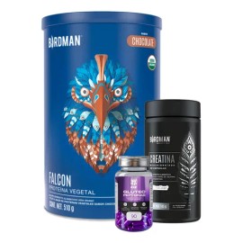 Birdman Falcon 510g  Creatina 125cáps  Glúteo Peptonas Kiv                                                                                            