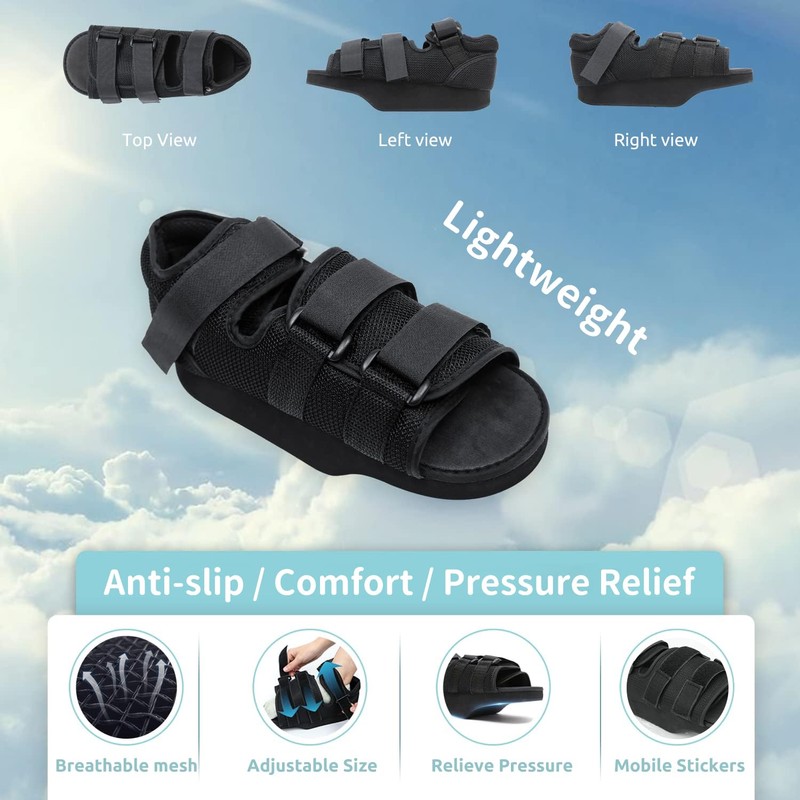 Post Op Recovery Shoe Adjustable Medical Walking Shoe Forefoot Off-Loading