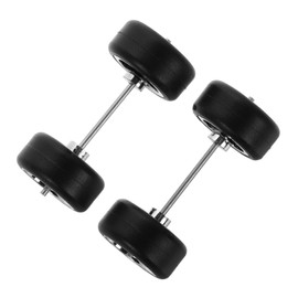Kisangel 1 Set Rc Car Model Rubber Tires and Wheel Hubs DIY Car Accessories Reliable Grip Sleek Design for Enhanced Performance