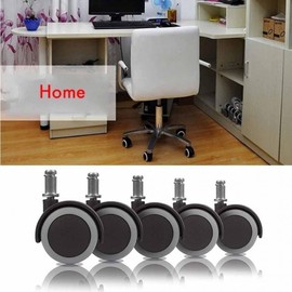 Replacement Swivel Roller Wheels for Office Chairs Internet Cafe White (SE01190) 100ea