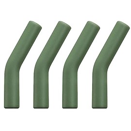 Zibtes-4PCS Silicone Straw Tips- Food Grade Rubber Metal Straws Tips Covers Only Fit for 1/3 Inch Wide(8MM Outdiameter) Stainless Steel Straw-Black