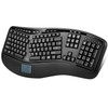 Adesso 2.4ghz Wireless Tru-Form Media 3D Ergonomic Touchpad Keyboard with