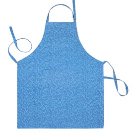 Lashuma Kitchen Apron for Men and Women, Barbecue Apron with Pocket, Baking Apron 80 x 65 cm, cornflower