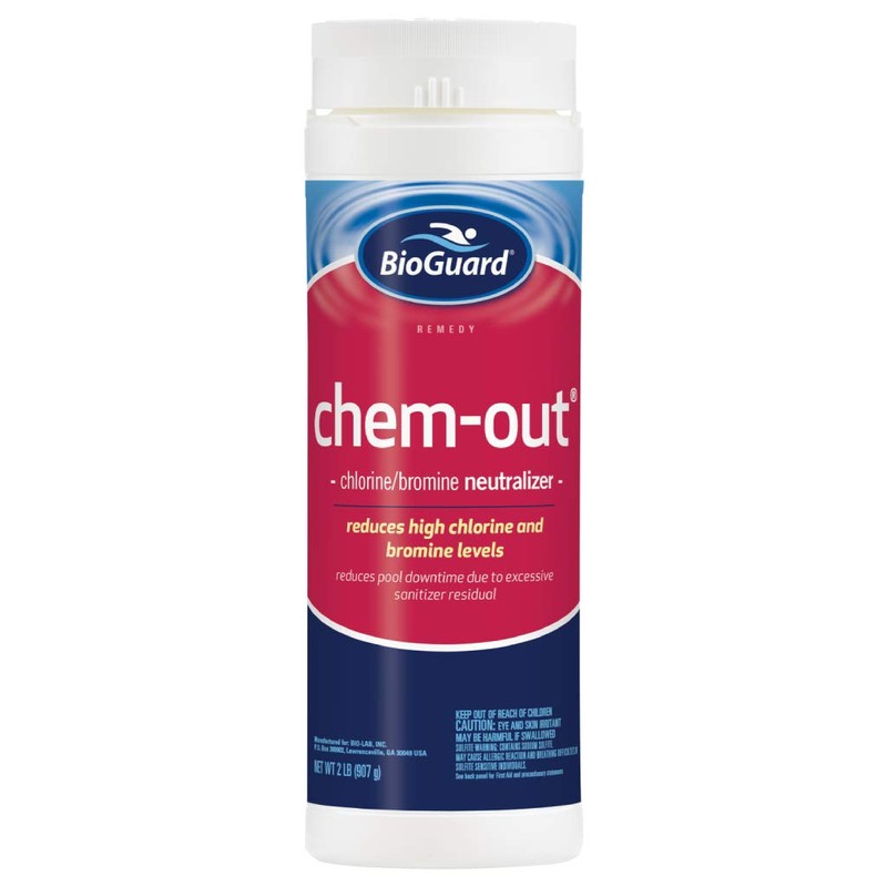 BioGuard ChemOut, 2 lb, Neutralizes High Chlorine & Bromine Levels,