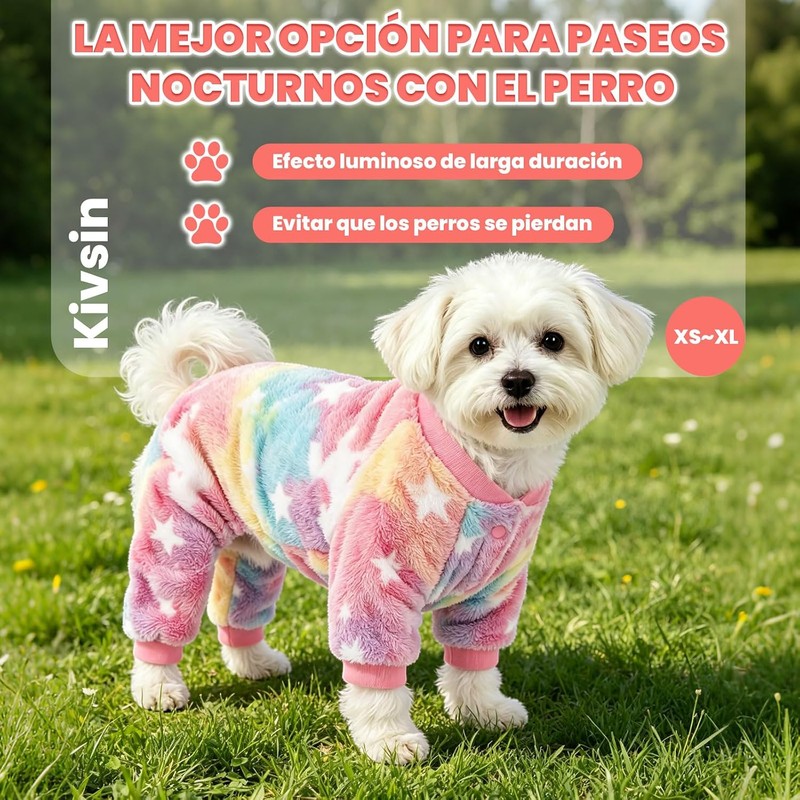 Sueter para Perros Chicos, Ropa Luminosa para Perros, Ropa para
