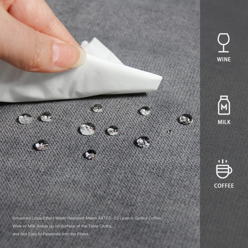 BALCONY & FALCON Tablecloth, Fluffy Look, Washable, Table Runner, Table