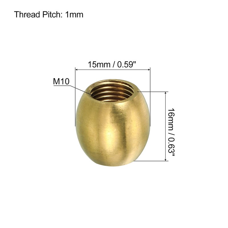PATIKIL M10 End Piece Ball Cap Button 5 Pieces Lampshade
