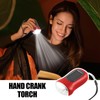 Solar Flashlight | Hand Crank Outdoor Flashlight | Weatherproof Solar