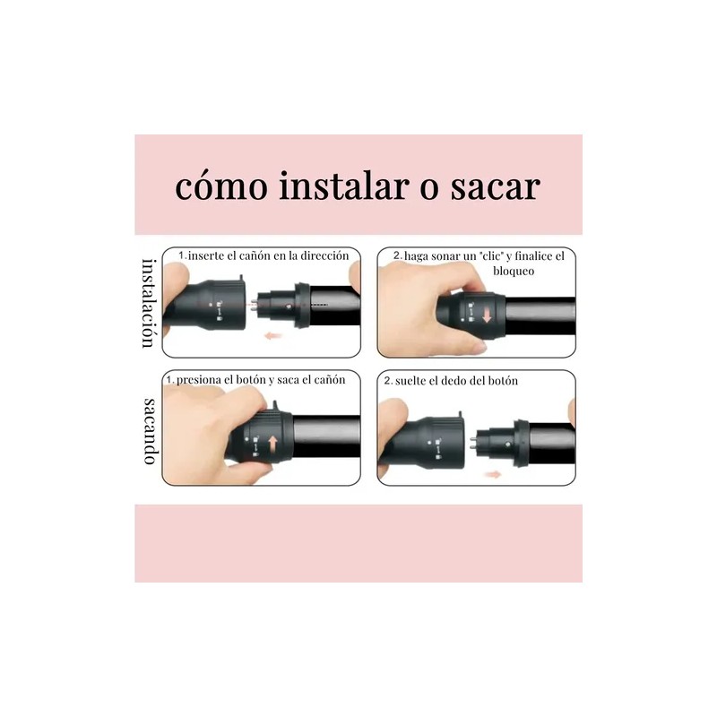Rizadora Cabello 5 En 1 Intercambiable Cerámica Profesional
