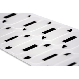 TOUGH GIRLS | 20 Exquisite Gel Nail Polish Strips w/Application Accessories - No UV/LED Lamp Required (Clear & Black Corners)