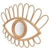 Rattan Eye Wall Mirror Hand Woven Innovative Art Dressing Makeup