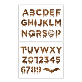 Alice and Wonderland Font Stencil - 11"x9" - Reusable Color, Draw, & Paint Custom Wall Stencil Art (1" Letters)