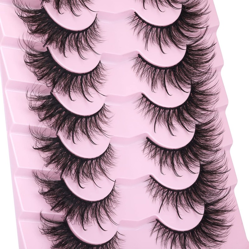 Fox Eye Lashes Wispy Faux Mink Lashes Volume Fairy Cat