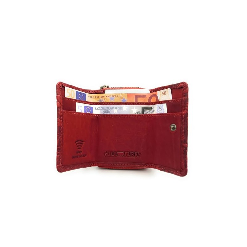 Genuine Leather Compact Wallet for Men & Women - Small
