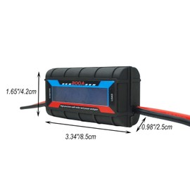 Proshopping 200A 100V Power Analyzer Multi Meter, High Precision DC Watt Meter Voltage Amp Tester, Battery Consumption Performance Monitor with Digital LCD Display for RC,Solar Panel, Wind Power