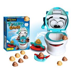Hora de Lima Poop Shoot Game for Family Interactive Toilet Toy for 2-6 Players Funny Gags & Joke Toys for White Elephant Gifts Win it Game for Family Night Party
