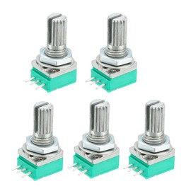 sourcing map RK097N 50K Ohm Variable Resistors Single Rotary Potentiometer Pack of 5
