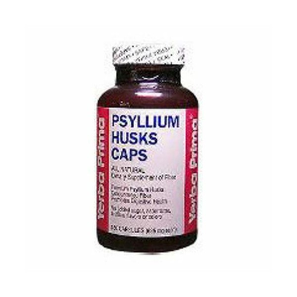 Psyllium Husks (Gelatin) 180 Caps  by Yerba Prima