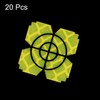 HARFINGTON 20pcs Survey Reflector Sheets 20mm Self-Adhesive Reflective Tape Survey