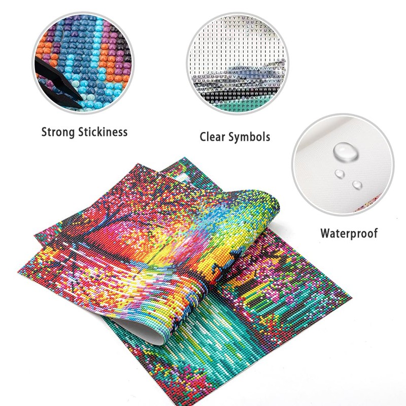 DCIDBEI 30 x 40 cm Round Diamond Painting Butterfly Fairy,