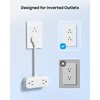 TROND Outlet Extender with 6 Inch Cord, Flat Plug Adapter