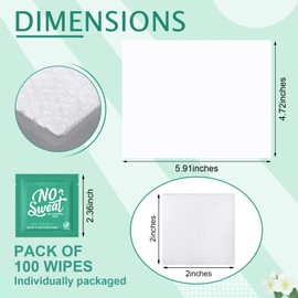 Timgle 150 Pcs Mini Travel Deodorant Wipes Individually Wrapped Armpit Antiperspirant Deodorant Sweat Body Wipes for Women Men Teens Sports Travel Clean Skin Underarm Excessive Sweating(Fresh)