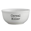 47th & Main White Ceramic Bowl, Medium, Cereal Killer