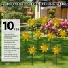 DECEED 10 PCS Reflective Pinwheels for Yard and Garden Bird