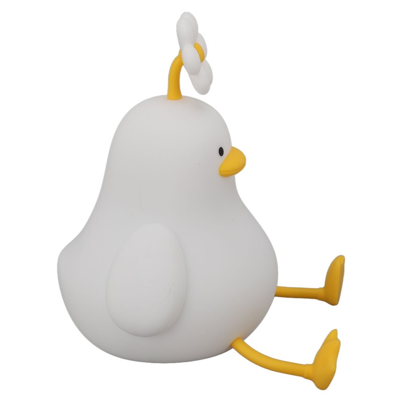 Cute Duck Night Light Silicone Night Lamp 1200mAh Rechargeable Animal
