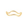 Elli Minimal Geo 0611642116 Ring Waves 925 Silver Gold-Plated, Facet