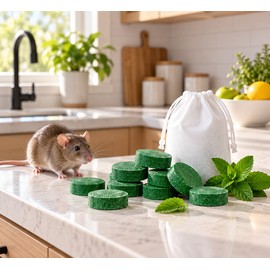 Peppermint Oil Rodent Repellent Ball for Home Use (12pc)– Natural Scent Deterrent for Rats and Squirrels in Household Areas