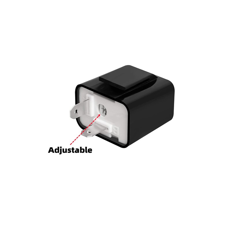 Motorcycle Universal 2-pin 12V Adjustable LED Flasher Turn Signal Hazard
