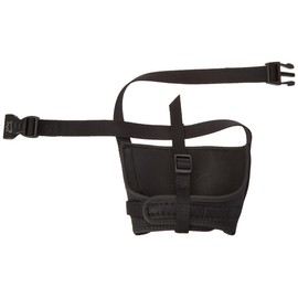 Ferplast Muzzle for dogs SAFE BOXER Suitable for short-snout breeds Dogue de Bordeaux, Anti-bite, Sturdy nylon, Open at the front, Soft padding, Adjustable with Velcro, A: 50÷80 cm - B: 20÷30 cm - B: 10 cm Black