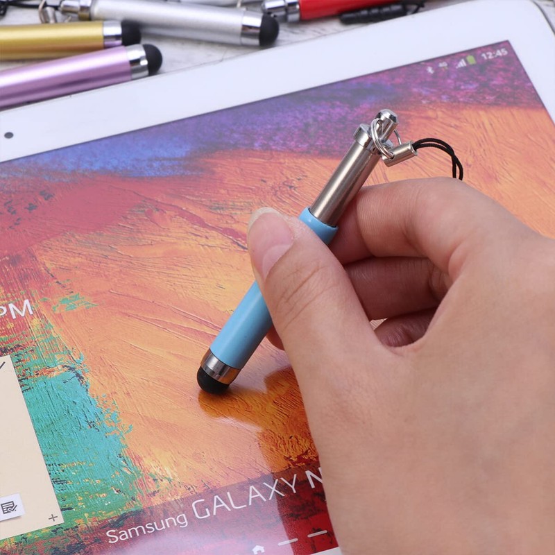 PartyKindom 12 Retractable Capacitive Stylus Pens Ball Pull Capacitive Stylus