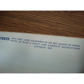 INDIAN LUCKY RINGS - Vintage Ring Beads Craft Making Kit -NEW