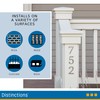 Distinctions by Hillman 843322 4-Inch Brushed Nickel Flush-Mount House Number