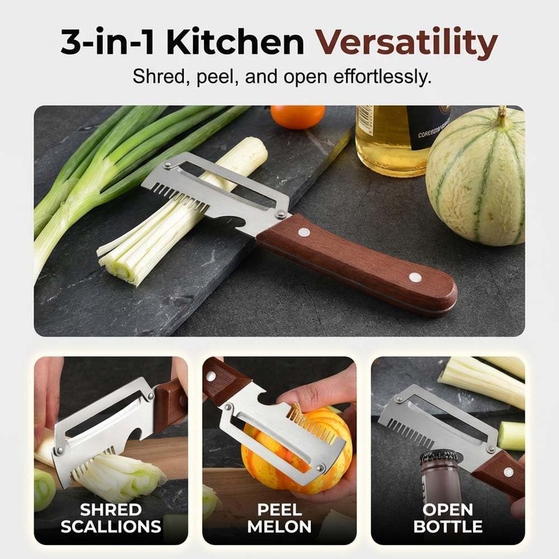2 Pcs Multifunctional Peeler, Upgrade Set - Peeler, Bottle Opener,