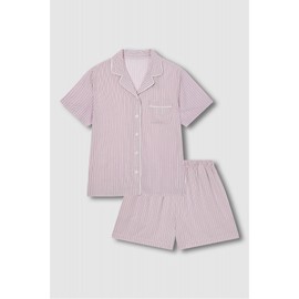 JAJU [JAJU] ★Online Exclusive★ Women's Rayon Stripe 3/4 Pajama Set_Light Pink