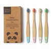 Wild & Stone Organic Baby Bamboo Toothbrushes | 4 Pack