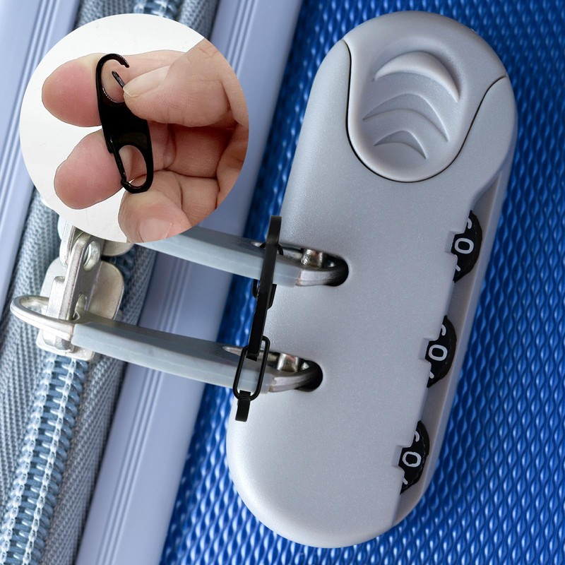3 Pcs Stainless Steel Anti-Theft Clip Locks, Security Hooks for