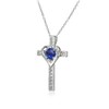 B. BRILLIANT Sterling Silver Synthetic Blue Spinel and White Topaz
